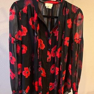 KATE SPADE shefan fabric top